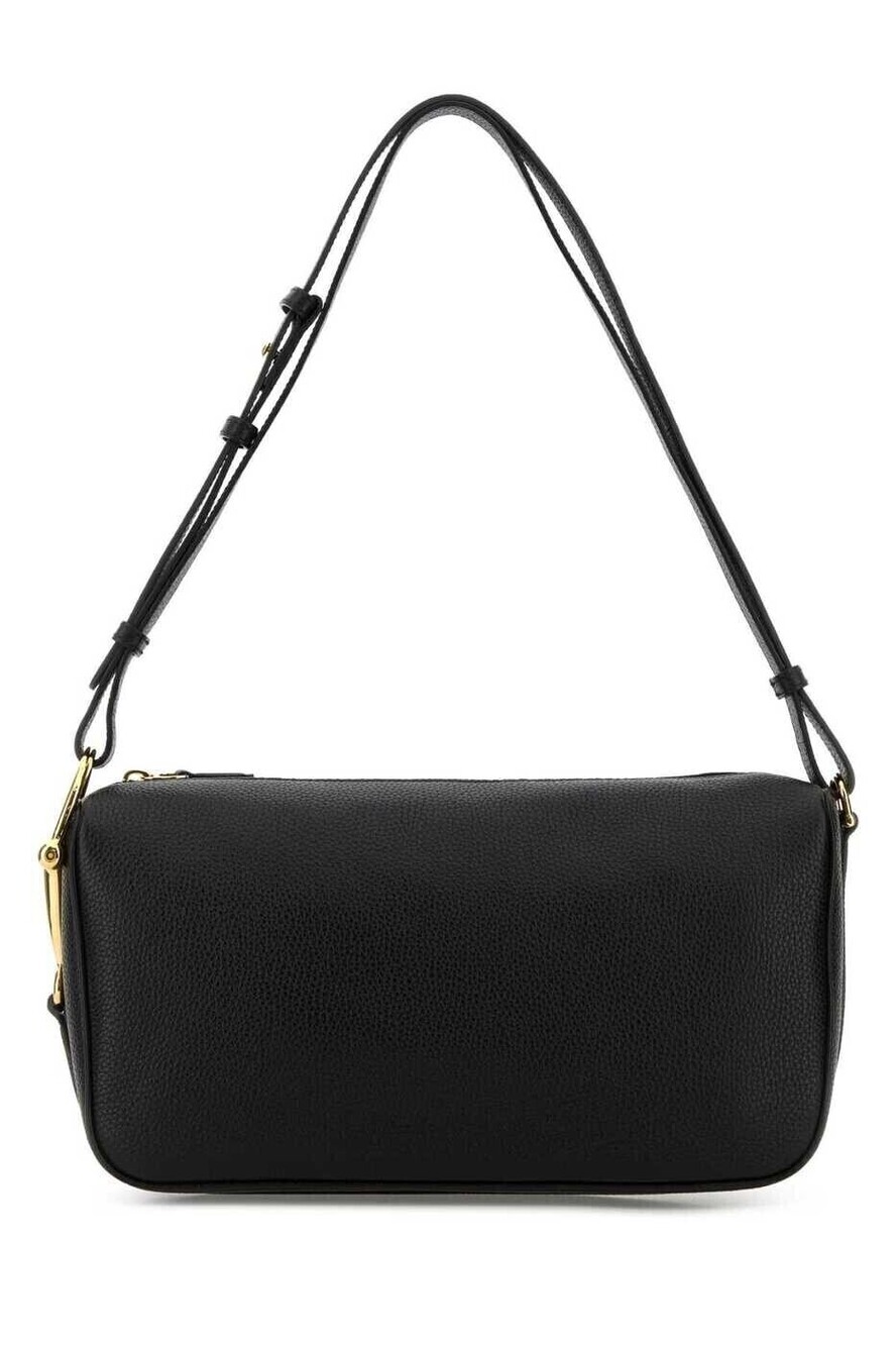 Gucci Leather Baguette Shoulder Bag Black